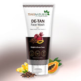 7Days Natural De-Tan Face Wash for Men | With Vitamin E, Aloe Vera & Coffee | Suitable for All Skin Types | for Men Women (100ml)