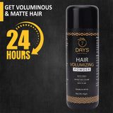 Hair Volumizing Powder Wax strong hold | Matte Finish | 24 hrs hold | 100% natural & safe hair styling powder