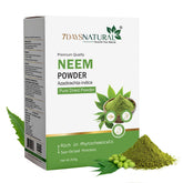 7Days Natural 100% Pure Neem Leaves Powder 200 Grams (Sun Dried & Stemless) for Face, Skin, Hair Growth Pack