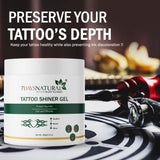 7Days Natural Premium Tattoo Shiner Gel Maintains Tattoo Ink | Tattoo Gel for Men with Almond Oil & Turmeric Extract | Brightens & Shines Tattoo for Men