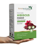 7Days Natural Hibiscus Flower Powder Ideal for Hair pack, Face pack, Eating, and Hibiscus tea | Gudhal Ka Phool Powder | 100% Pure and Natural, No Preservatives- 200gm
