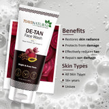 7Days Natural De-Tan Face Wash for Men | With Vitamin E, Aloe Vera & Coffee | Suitable for All Skin Types | for Men Women (100ml)