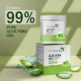 7DAYSNATURAL Ayurvedic Aloe Vera Gel with Vitamin E - Daily Use for Dry Skin & Hair Repair - 200GM