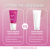 7Days Natural Hip Up Smoothing Moisturizer Cream | Generic Buttock Enhancement Cream Hip Lift Up-100 ml