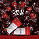 Biotin Hair Gummies for Stronger, Shinier Hair & Nails | 60 Days Pack | With Biotin, Zinc, Folic Acid, Fiber & Multivitamin