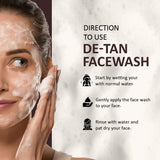7Days Natural De-Tan Face Wash for Men | With Vitamin E, Aloe Vera & Coffee | Suitable for All Skin Types | for Men Women (100ml)