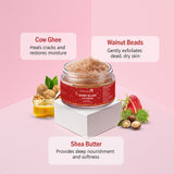 7DAYSNATURAL Berry Blush Lip Scrub for Smokers - Reduces Dark Pigmentation & Revitalizes Lips" 15GM