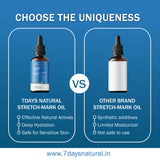 Stretch Marks Scar removal oil | Skincare Oil suitable for Stretch Marks | Scar Removal | Uneven Skin Tone |  7days Natural