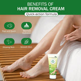 7 DAYS NATURAL Set Of 2 Hair Removal Cream With No Pain For Women & Men - 30GM Each