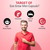 7Days Natural Size Grow Men Capsule – 60 Tablets Step into Confidence with Ayurvedic Power
