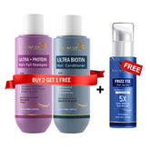 7Days Natural Hair Care Combo Pack (Ultra Biotin Conditioner + Ultra Protein Shampoo + FREE Hair Serum) BUY 2 GET 1 FREE OFFER!