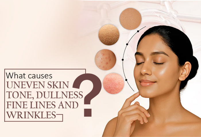 What causes uneven skin tone, dullness? & Best Vitamin C Serum for all Skin Problems - 7DaysNatural