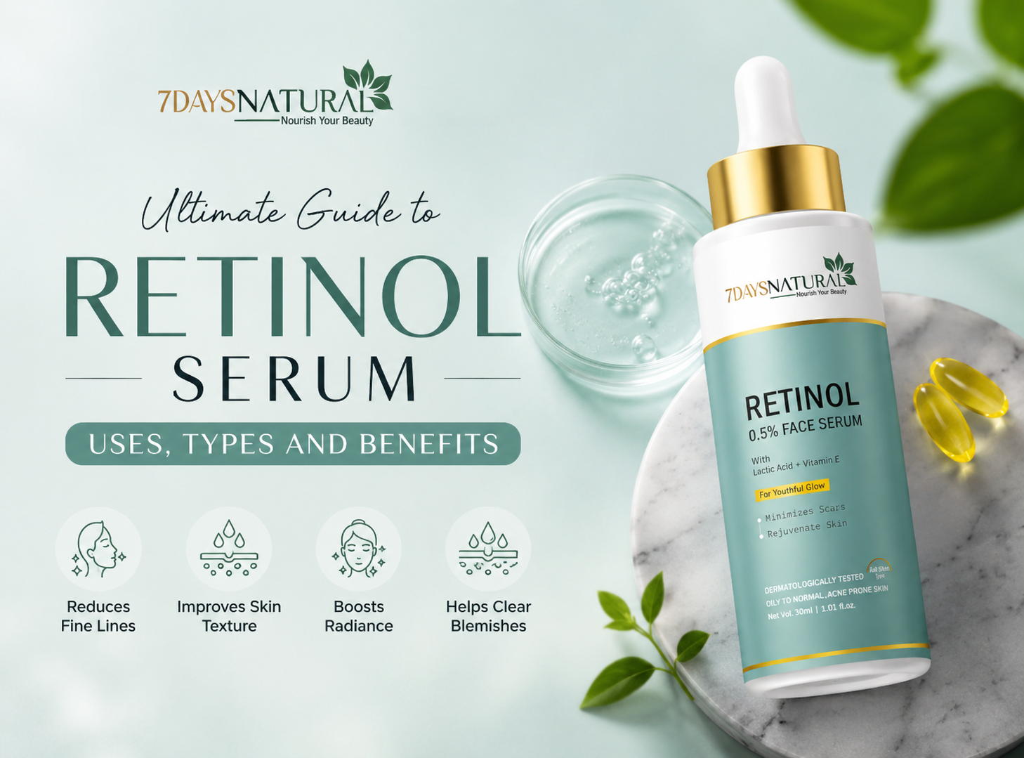 Ultimate Guide To Retinol Face Serum: Uses, Types And Benefits