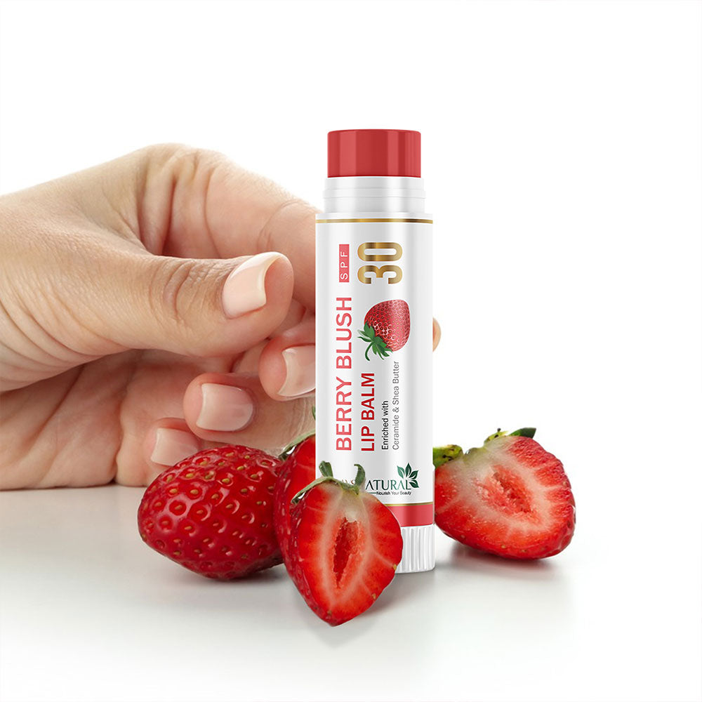 Berry Blush Lip Balm SPF15 for Soft Lips  5Gg| 7DaysNatural - 7DaysNatural