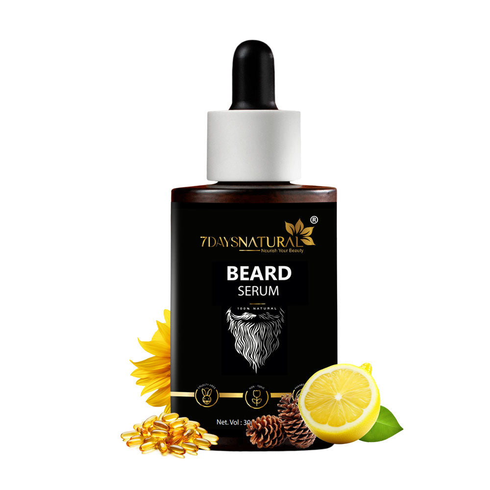 7Days Natural Beard Serum for Thick and Shiny Beard (30 ml)