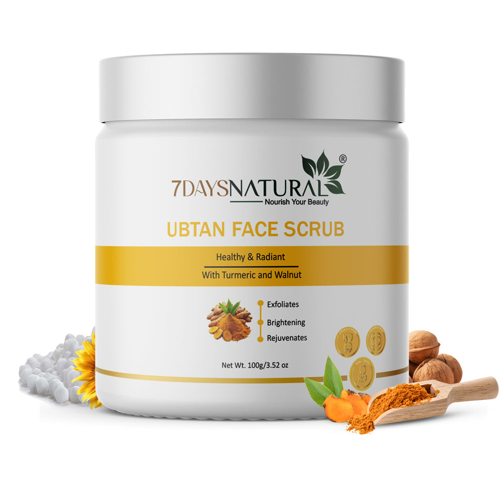 Best Ubtan Face Scrub with Turmeric 100g ₹299 | 7DaysNatural