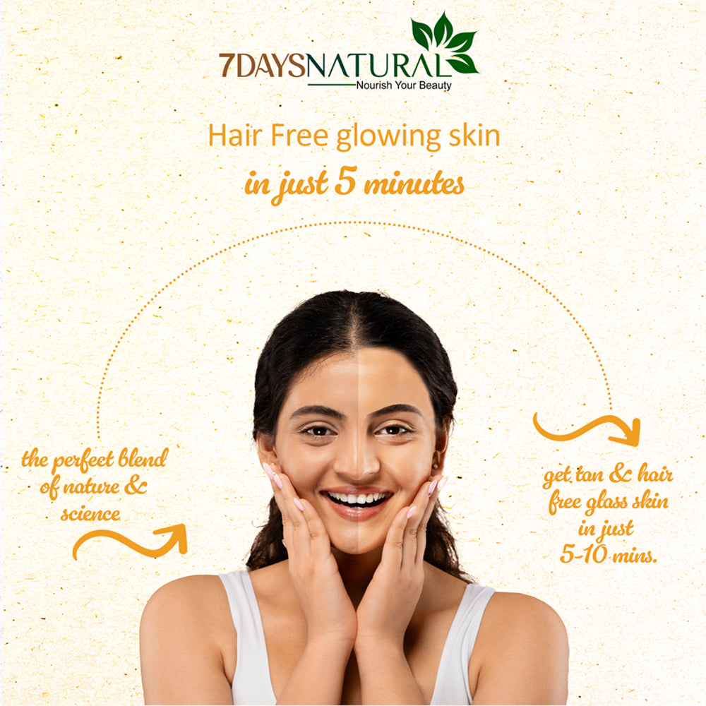 Herbal Haldi Facial Wax Powder 200G | Turmeric Facial Wax Powder | 7Days Natural