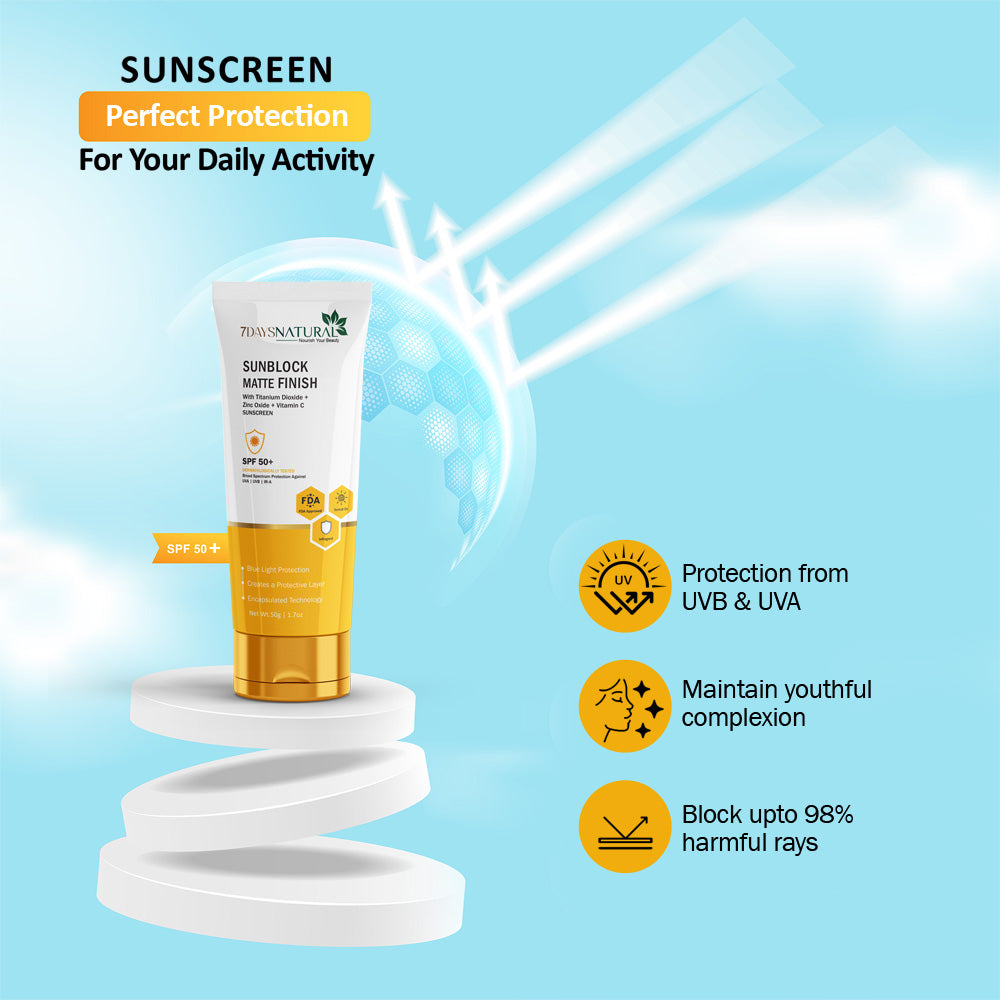 Sunblock Matte Finish SPF 50+ Sunscreen - 50 GM