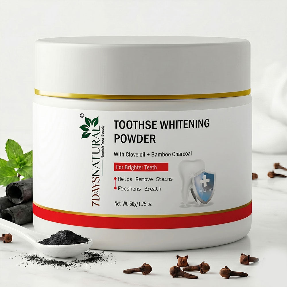 Teeth Whitening Powder |Enamel Safe Teeth| 35g ₹299| 7DaysNatural - 7DaysNatural