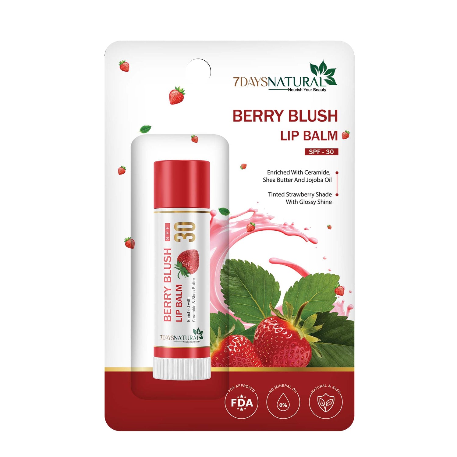 Hydrating Berry Blush Lip Balm for a Natural Flush of Color and Silky Softness