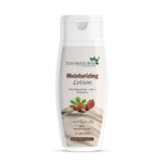 A 300ml bottle of 7 Days Natural Moisturizing Lotion with Shea Butter, Silk, and Strawberry, shown on a clean white background.