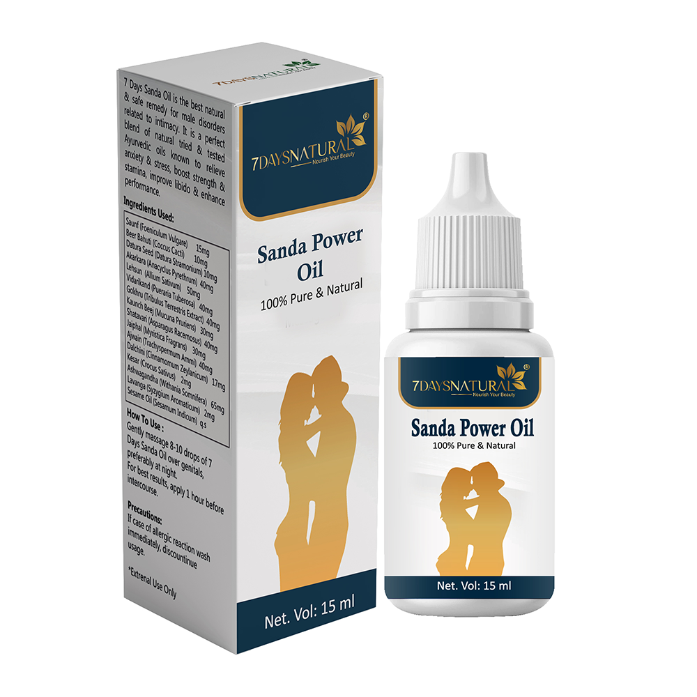 7Days Natural – The Sanda Oil Herbal Massage Oil | 15ml | For Men’s Vitality & Body Wellness - 7DaysNatural