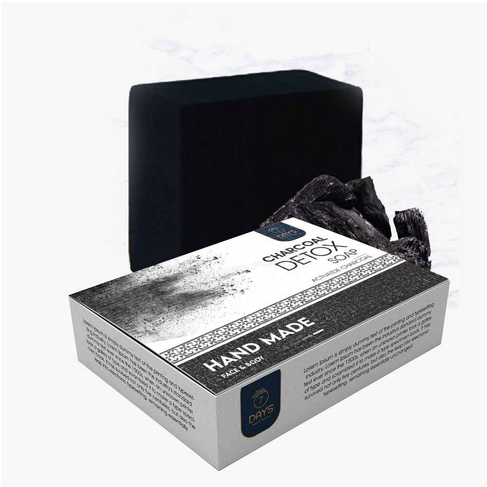 7Days Activated Charcoal Soap Remove Dead Skin Get Pimple Free Glowing Skin