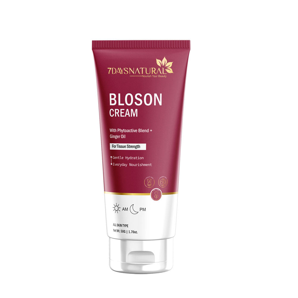 7Days Natural Bloson Cream – Gentle Hydration & Everyday Nourishment Net Wt. 50g | For All Skin Types
