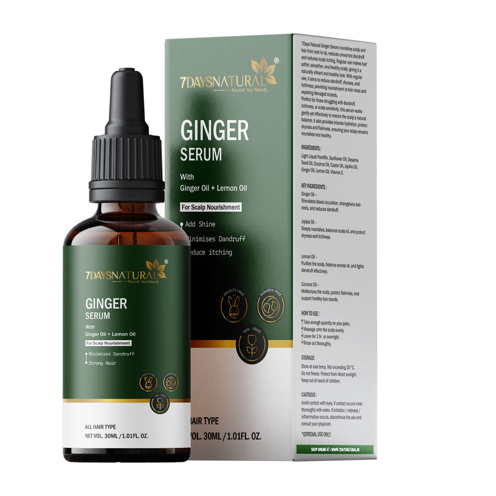 Ginger Hair Growth Serum for Strong Hair | 7DaysNatural