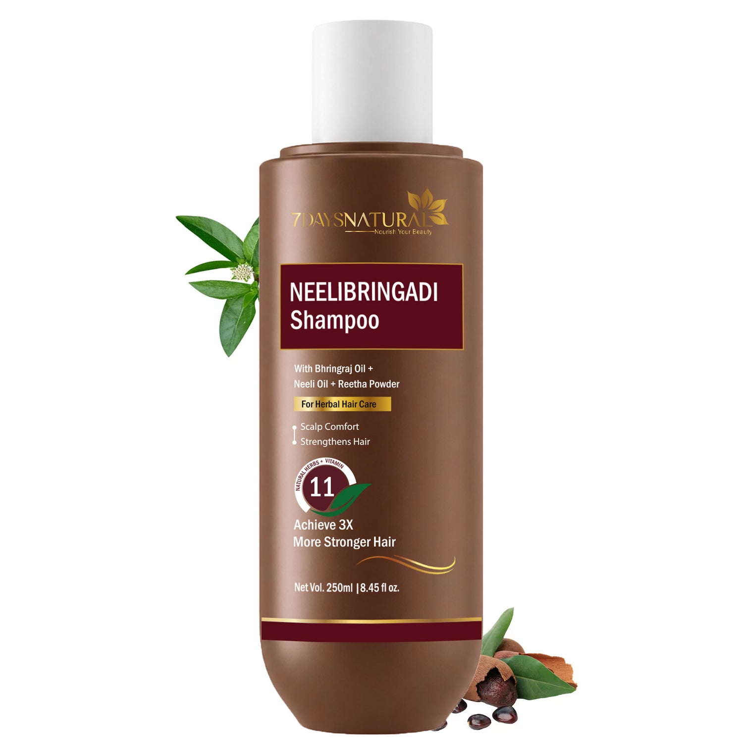 Neelibringadi Herbal Shampoo with Bhringraj & Reetha