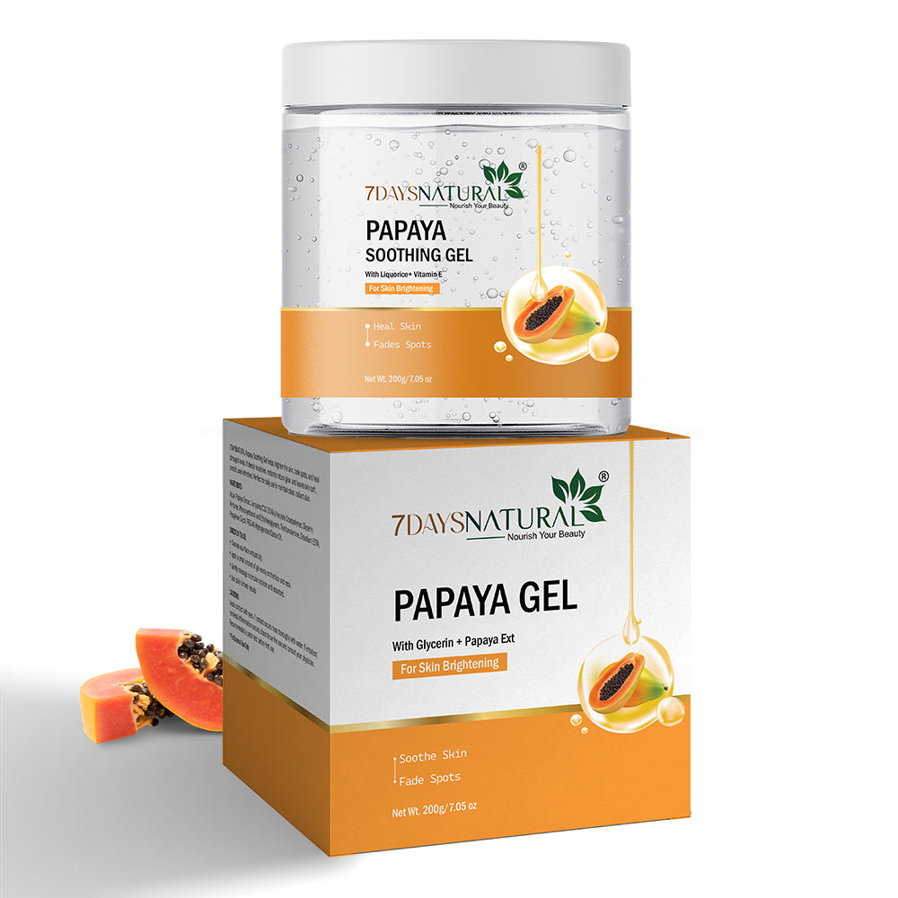Papaya Gel for Glowing Skin & Tan Removal | 7DaysNatural