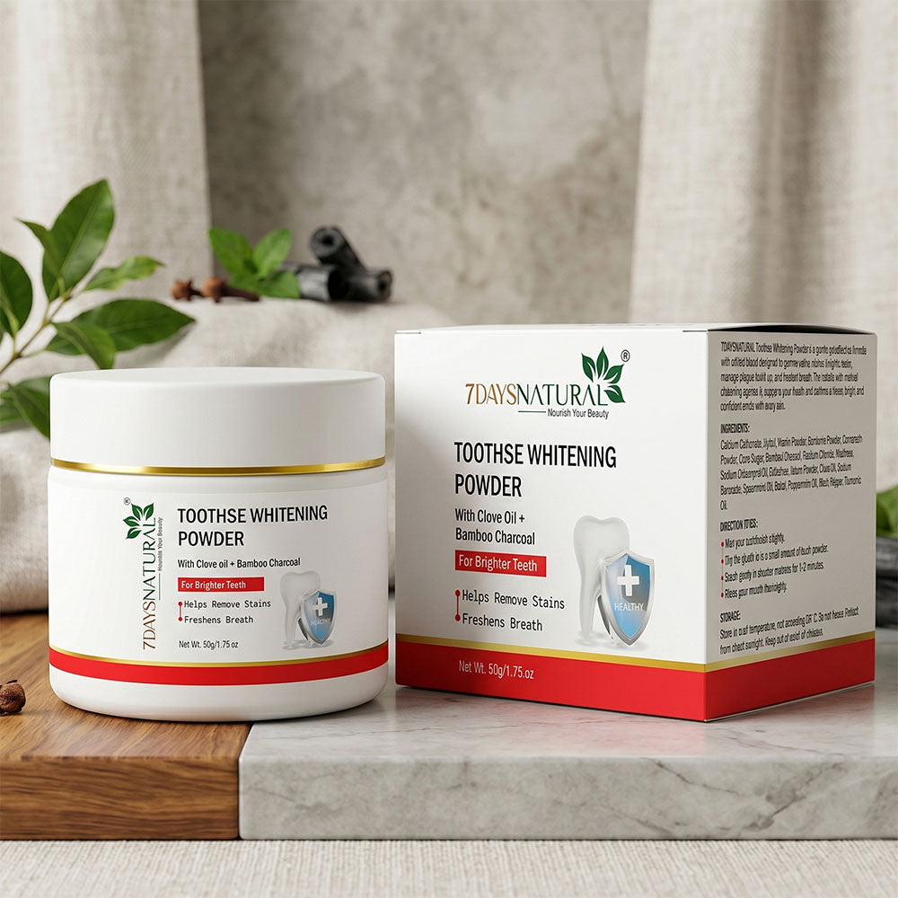 Teeth Whitening Powder |Enamel Safe Teeth| 35g ₹299| 7DaysNatural