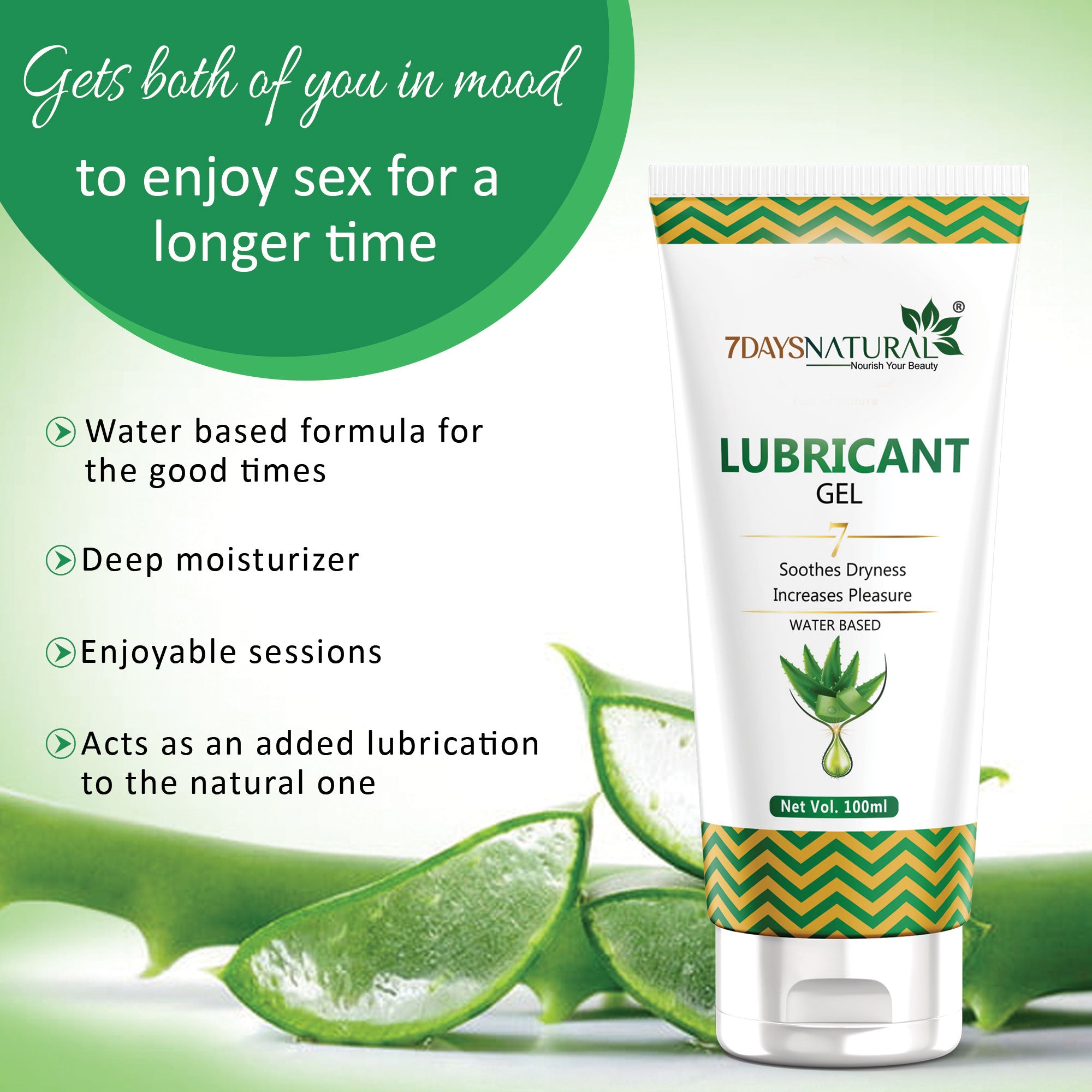 7Days Natural Vaginal Lubricating Cum Stimulating Gel | 7Days Natural- 100 ml