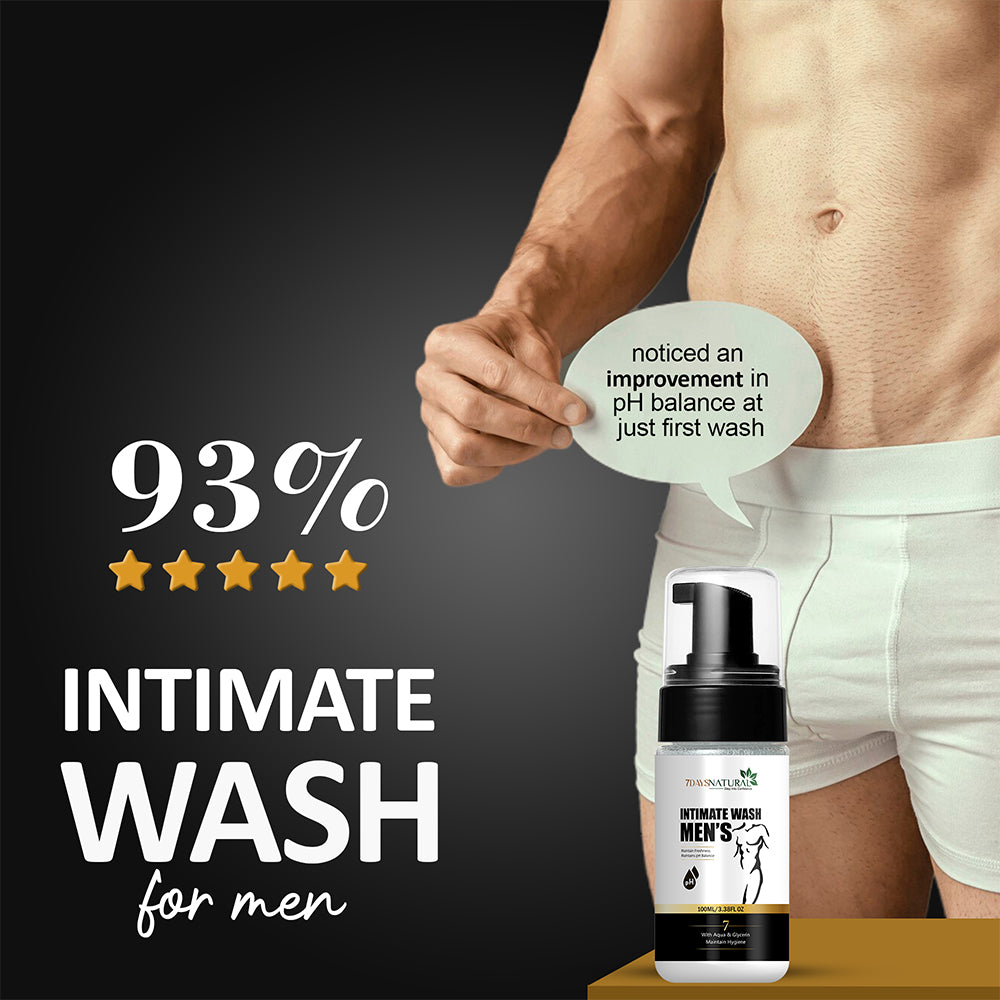 Buy 7Days Natural Men's Intimate Wash (100ml) | Freshness & pH Balance