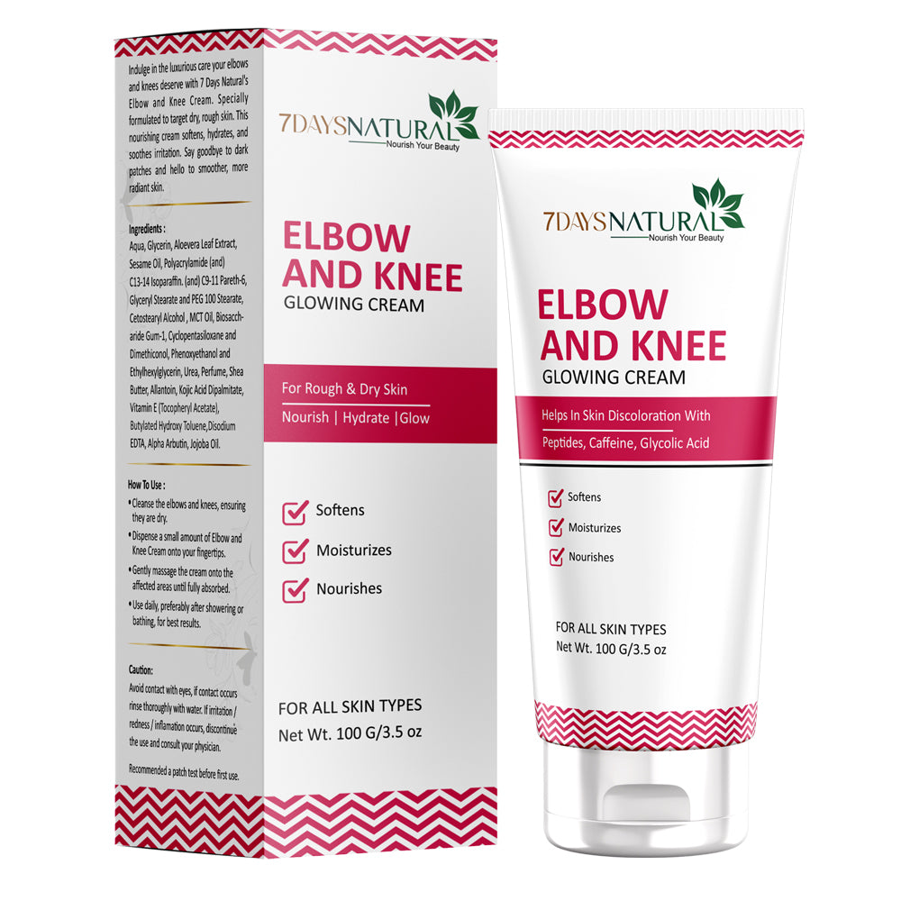 7Days Natural Knee and elbow lightening cream for dark black mark spot blackness dark circles removal cream