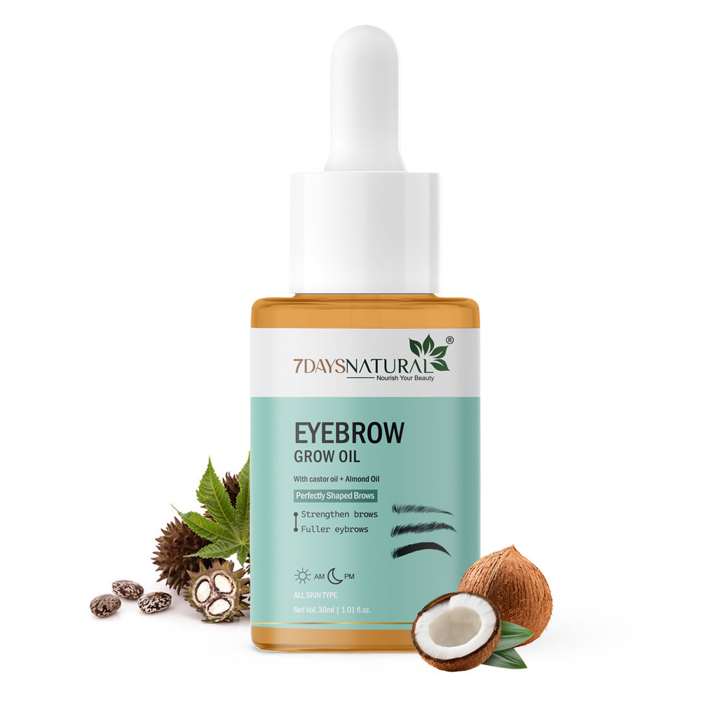 "Eyebrow Growth Oil with Castor & Almond Oil | 7DaysNatural "