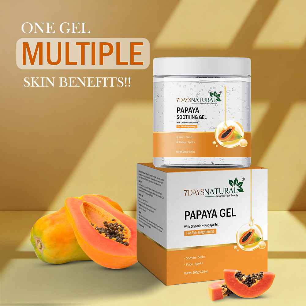 Papaya Gel for Glowing Skin & Tan Removal | 7DaysNatural