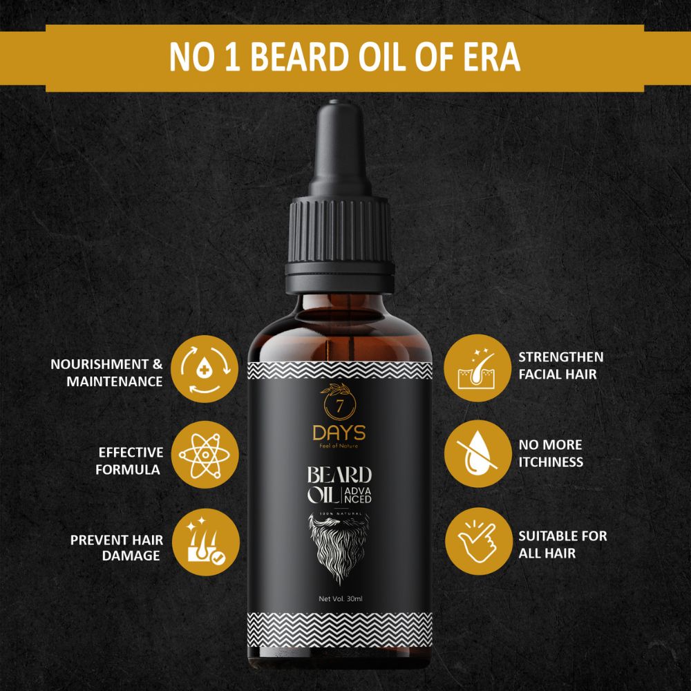 7Days Natural Beard Growth Oil- For Stimulating fast Beard Growth