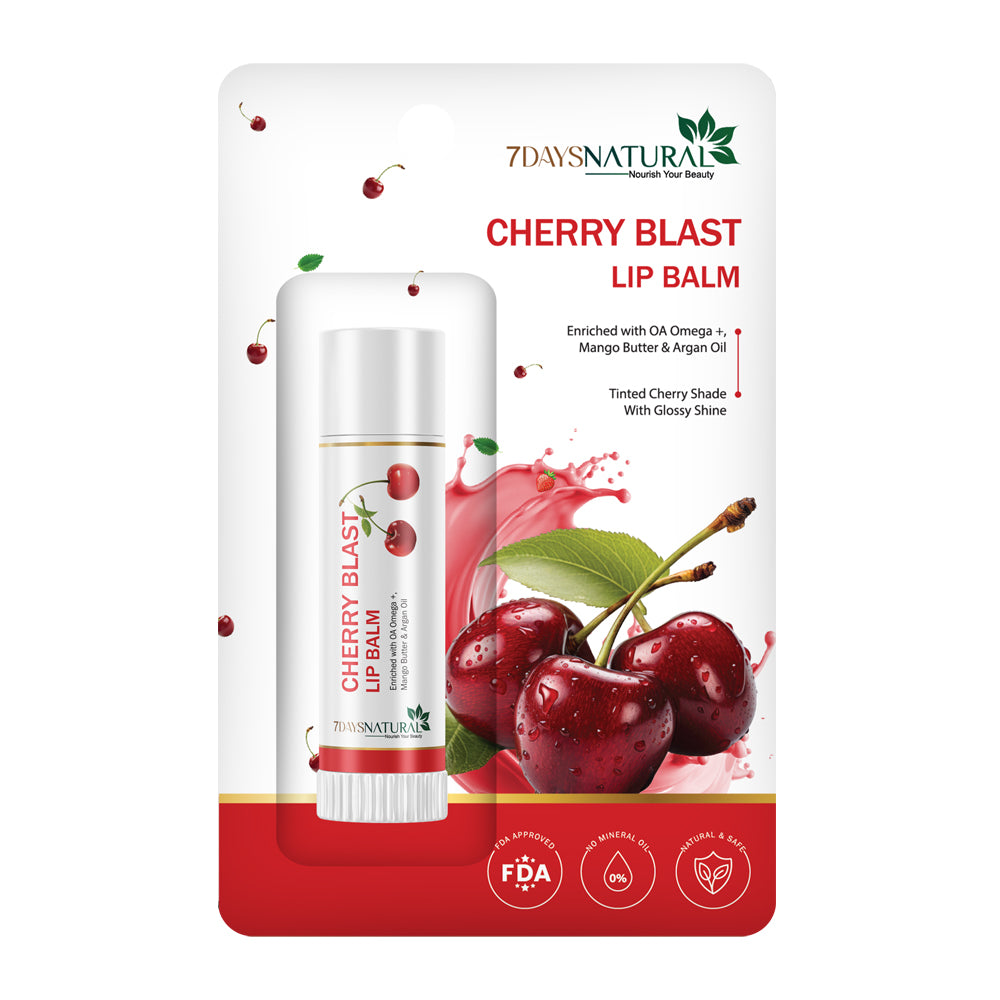 Cherry Blast Lip Balm for Soft & Smooth Lips | 7DaysNatural