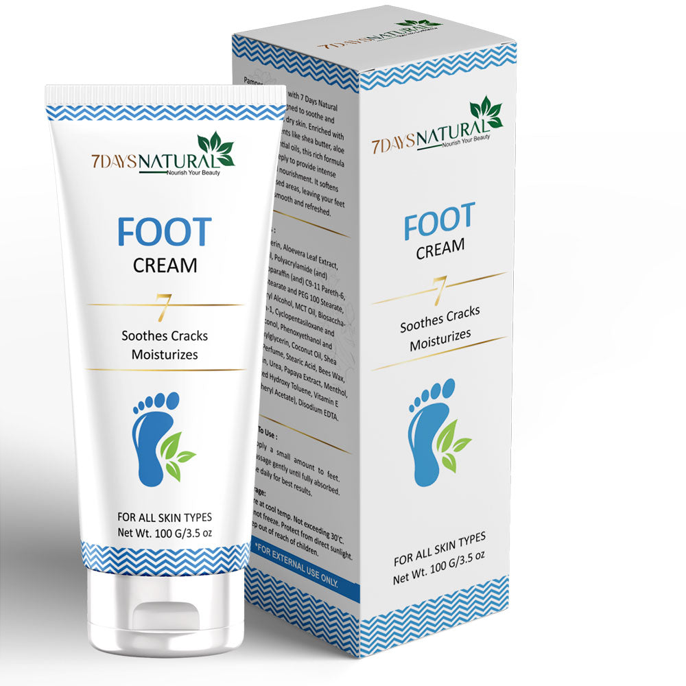 Foot Cream for Cracked Heels & Dry Skin | 7DaysNatural