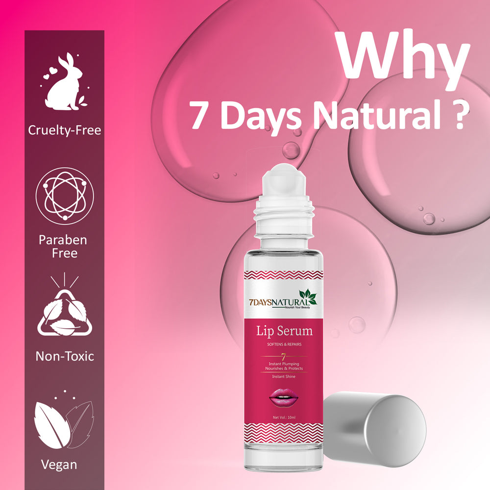 7Days Natural Lip Serum for men Soft & Supple Lips pack of -1