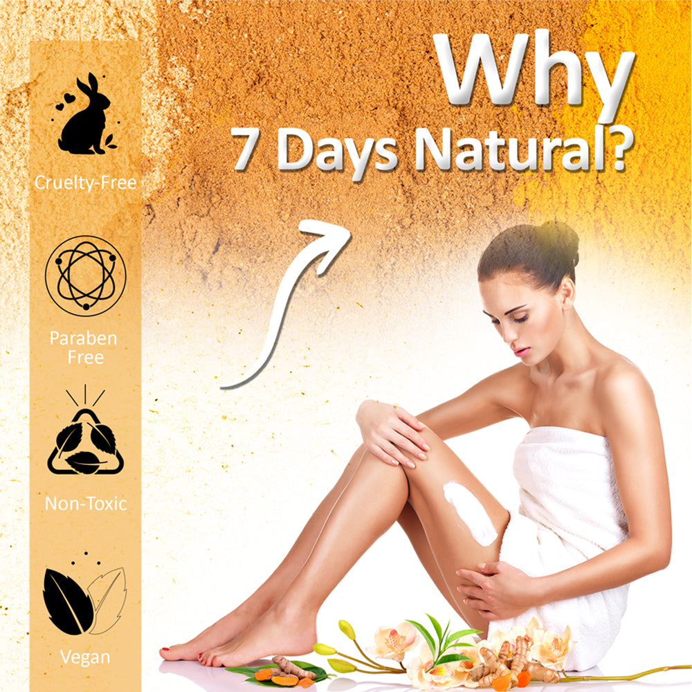 Herbal Haldi Facial Wax Powder 200G | Turmeric Facial Wax Powder | 7Days Natural