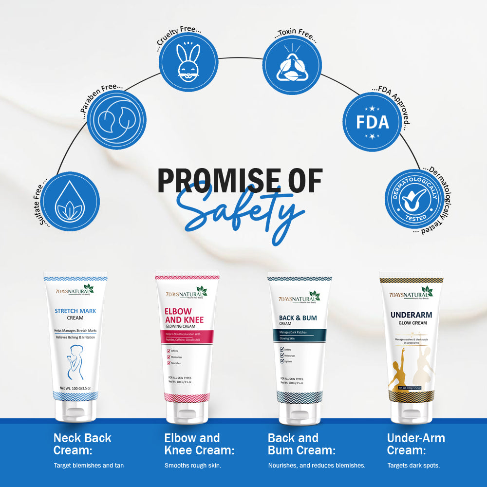 Neck Back Cream | For Even toned and Smooth Nape, Brightens and Lightens Neck , 7Days Natural