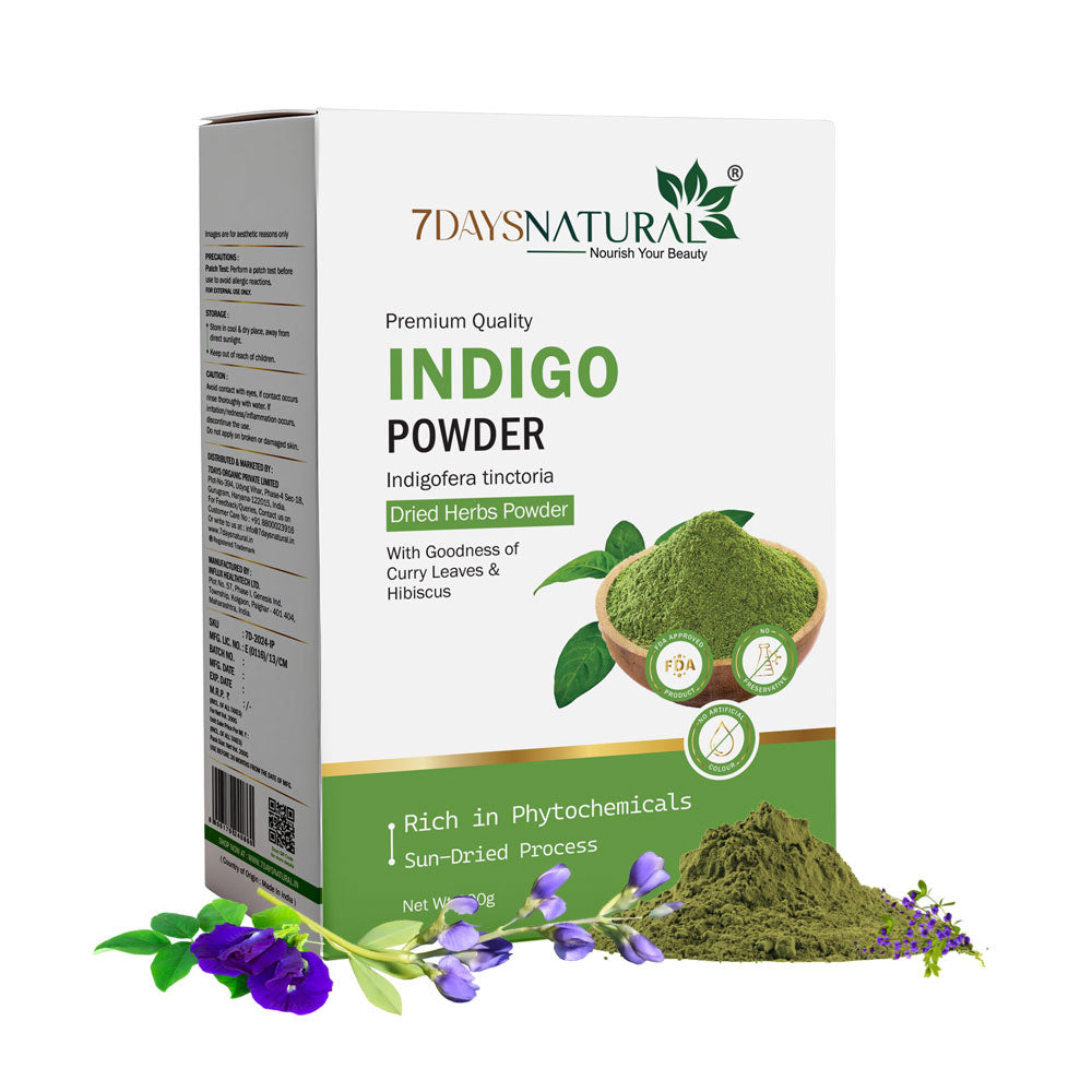 Indigo Powder for Natural Hair Color & Hair Protection | 7DaysNatural