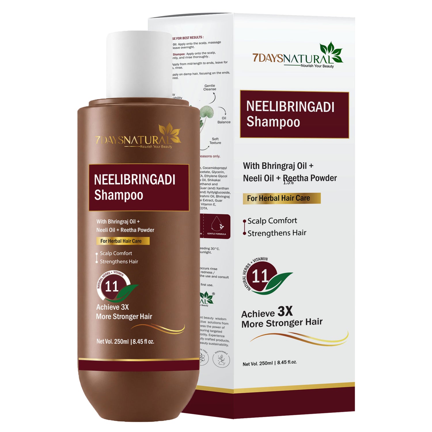 Neelibringadi Herbal Shampoo with Bhringraj & Reetha
