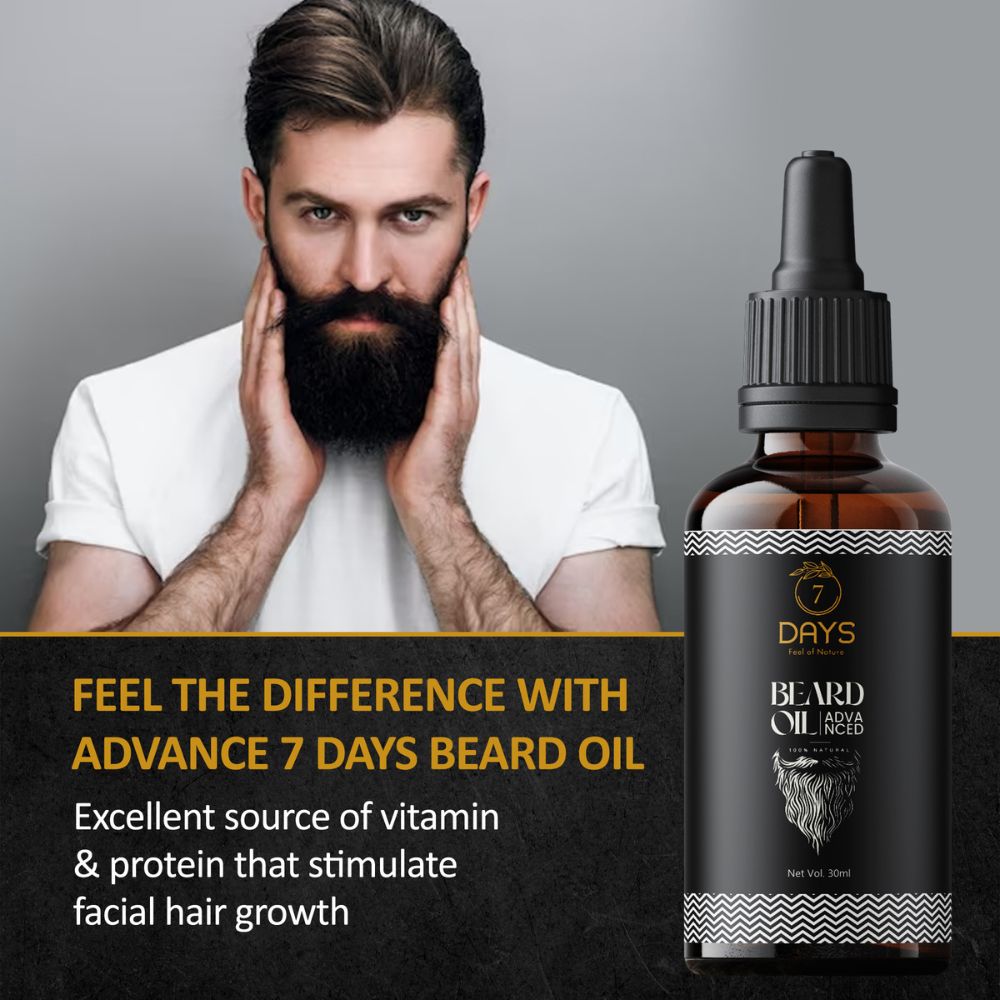 7Days Natural Beard Growth Oil- For Stimulating fast Beard Growth