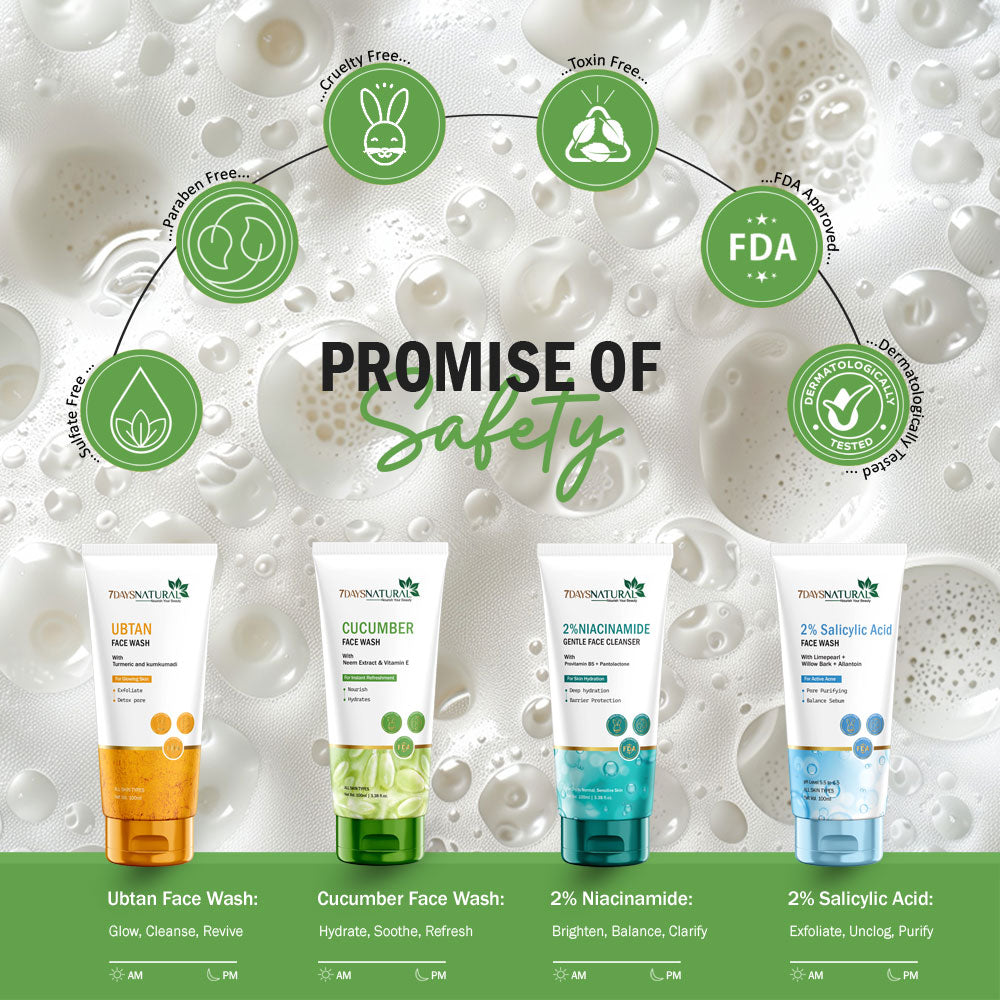 Buy Cucumber Face Wash for Fresh & Fairer Skin | 7Days Natural 100 ml