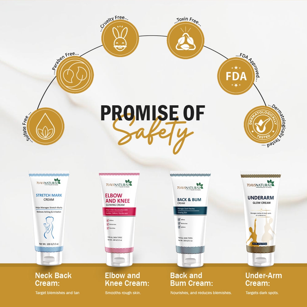 7Days Natural Underarm Whitening Cream for Brighter Underarms 100 ml