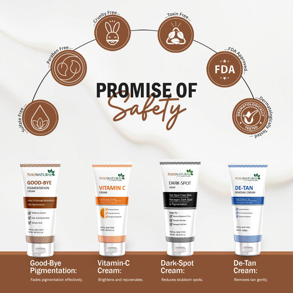 7Days Natural Pigmentation Cream for Acne Scar Removal Pigmentation, Dark Spots & face Glowing (100 g)