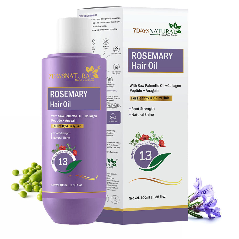 Rosemary Hair Oil for Hair Growth & Shine | 7DaysNatural